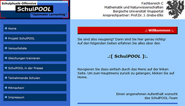 Webseite SchulPOOL