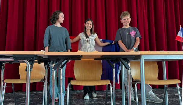 Auf dem Podium