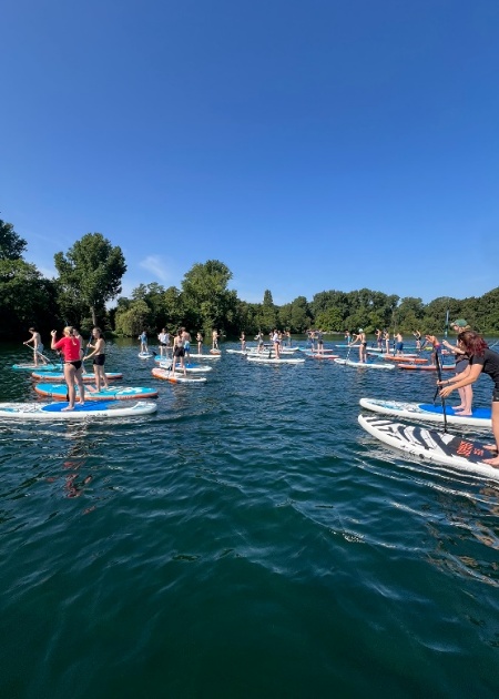 Auf dem Unterbacher See