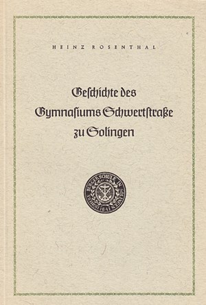 Titelblatt des Buches von H. Rosenthal